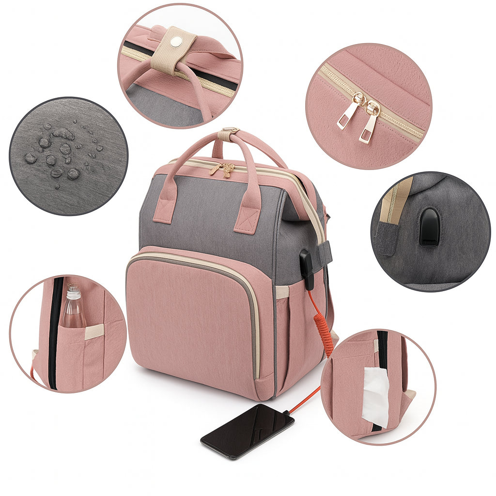 Mommy Backpack 3-in-1 – Slimme zwangerschapsrugzak voor moderne moeders