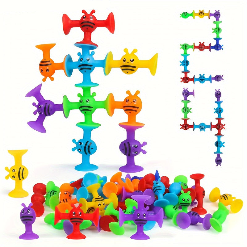 Pop-zuignapblokken – Creatieve speelset