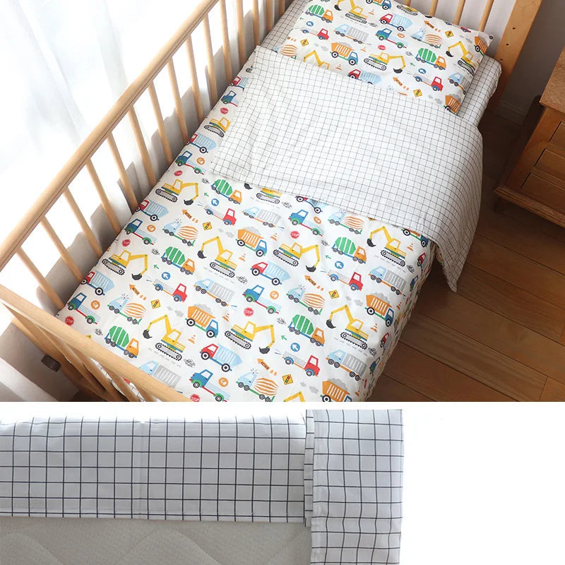 Parure de lit 3 pièces pour lit de bébé – 100 % coton