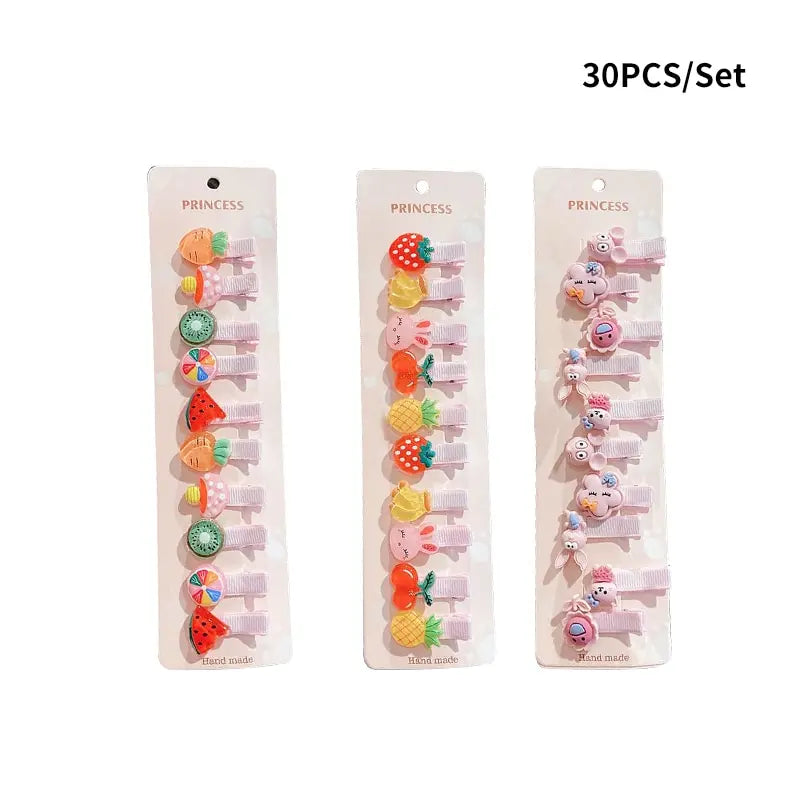 CharmClip 30x Set – Enchanted Bows: 30-Piece Baby Hair Clip Set
