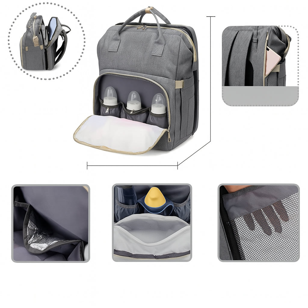 Mommy Backpack 3-in-1 – Slimme zwangerschapsrugzak voor moderne moeders