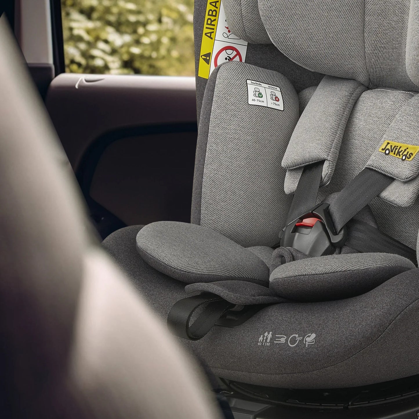 Jovi360 Ranger – 360° draaibare I-Size autostoel met steunpoot