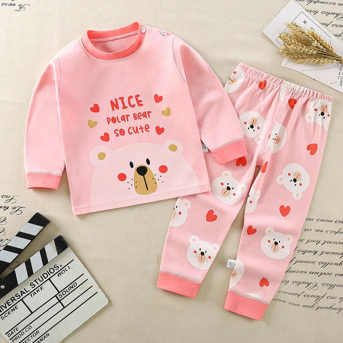 CozyWear – Baumwoll-Pyjama-Set für Kinder für Herbst/Winter