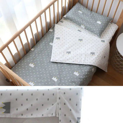 Parure de lit 3 pièces pour lit de bébé – 100 % coton