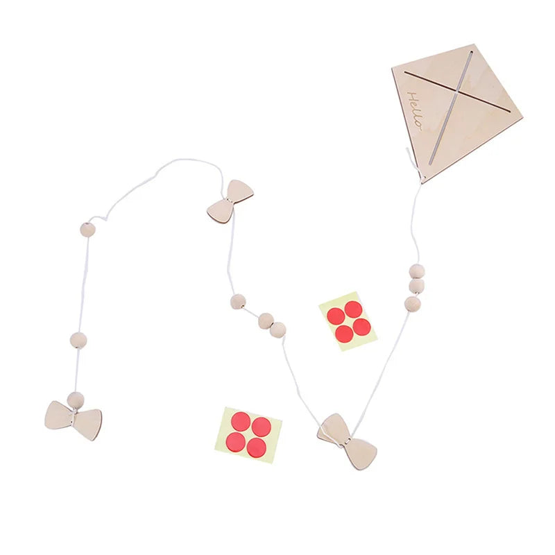 Nordic houten vlieger wandhanger voor de kinderkamer