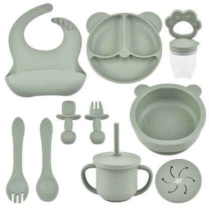 Complete Feeding Set – 9-Piece BPA-Free Silicone Kit