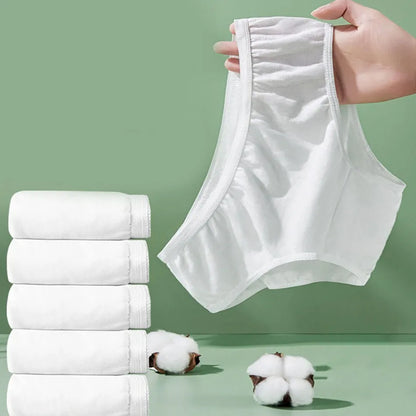 5-pack wegwerpondergoed van katoen voor vrouwen