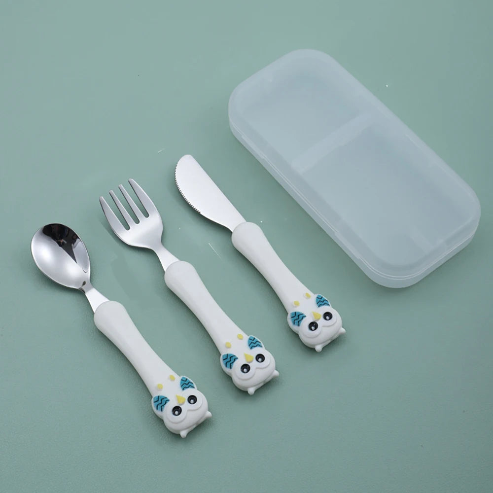 MiniMeal Set – 3-delige roestvrijstalen kinderbestekset