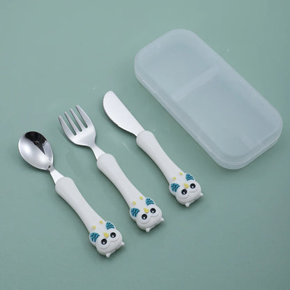 MiniMeal Set – 3-delige roestvrijstalen kinderbestekset