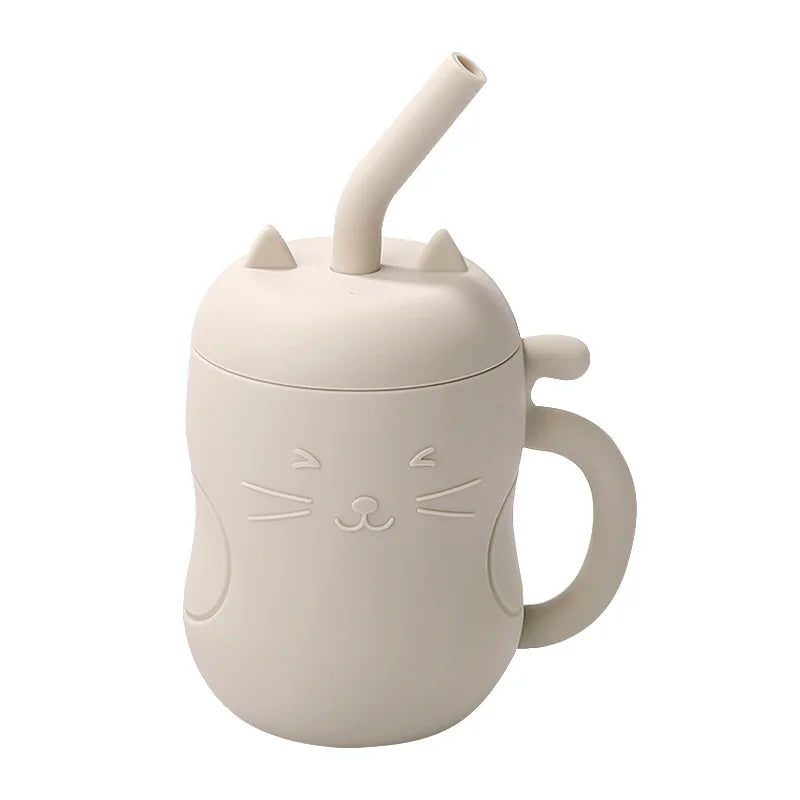 SippiCup – Vaso de silicona antigoteo con pajita y snacks