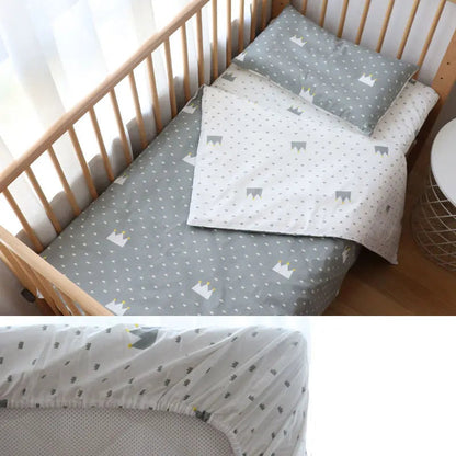 Parure de lit 3 pièces pour lit de bébé – 100 % coton