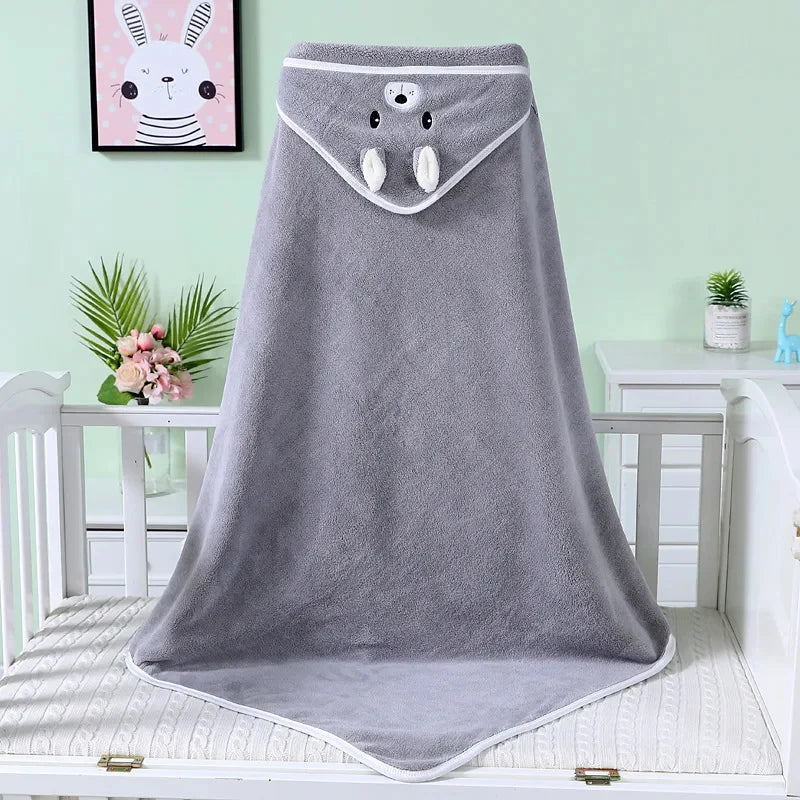 Animal Fun Baby Hooded Bath Towel