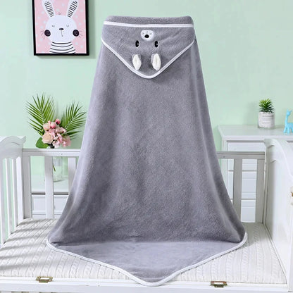 Animal Fun Baby Hooded Bath Towel