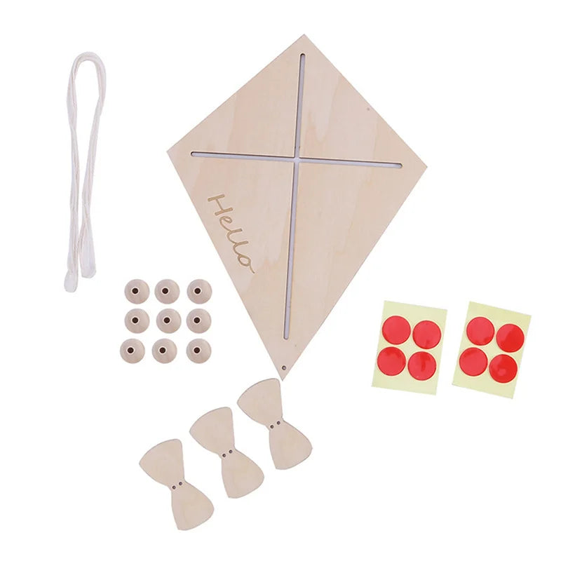 Nordic houten vlieger wandhanger voor de kinderkamer