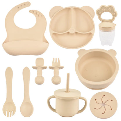 Complete Feeding Set – 9-Piece BPA-Free Silicone Kit