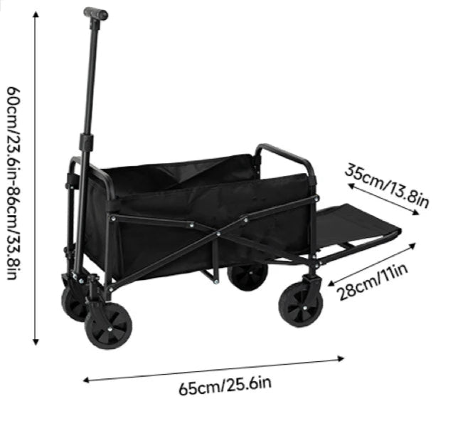Foldable Lightweight Trolley with Large Capacity