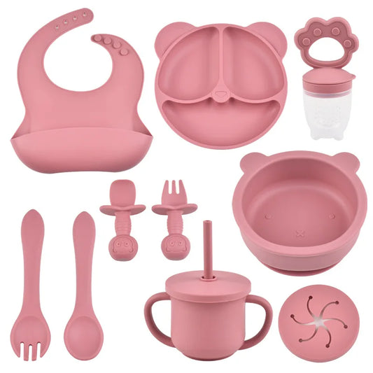 Complete Feeding Set – 9-Piece BPA-Free Silicone Kit