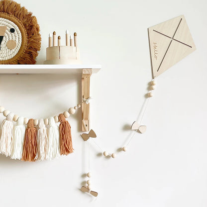 Nordic houten vlieger wandhanger voor de kinderkamer