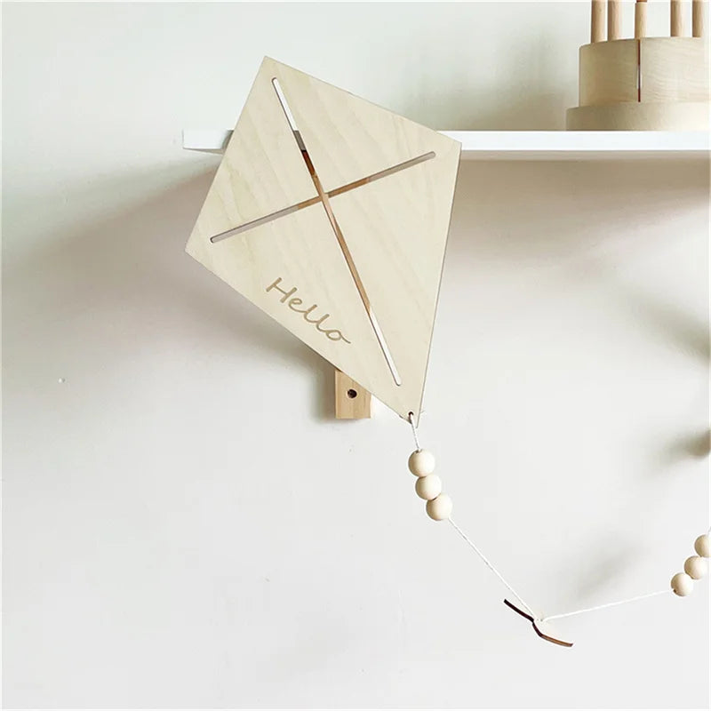 Nordic houten vlieger wandhanger voor de kinderkamer