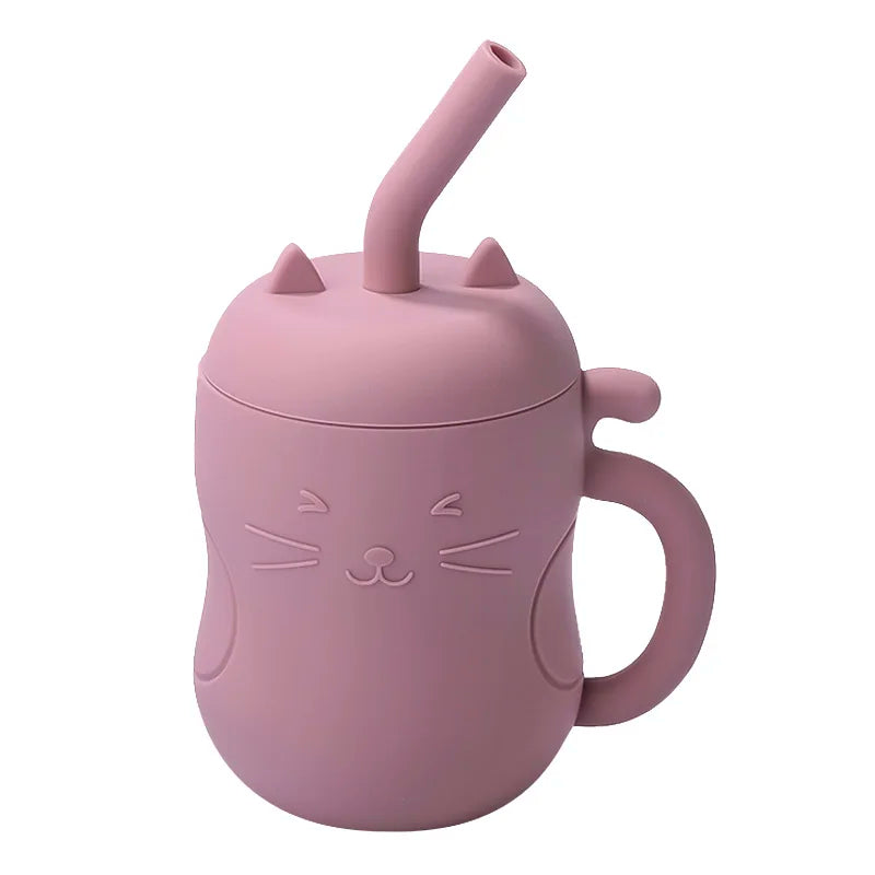 SippiCup – Vaso de silicona antigoteo con pajita y snacks