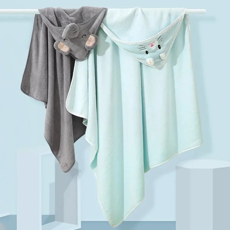 Animal Fun Baby Hooded Bath Towel