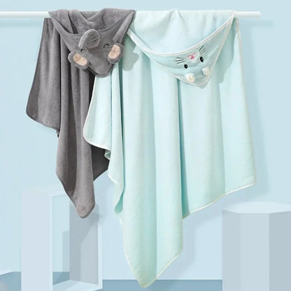 Animal Fun Baby Hooded Bath Towel