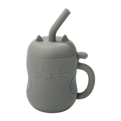 SippiCup – Vaso de silicona antigoteo con pajita y snacks
