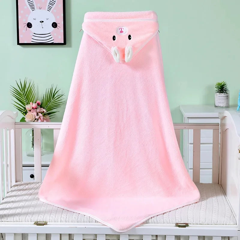 Animal Fun Baby Hooded Bath Towel