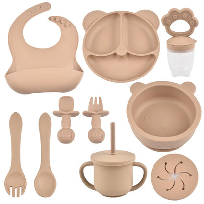 Complete Feeding Set – 9-Piece BPA-Free Silicone Kit