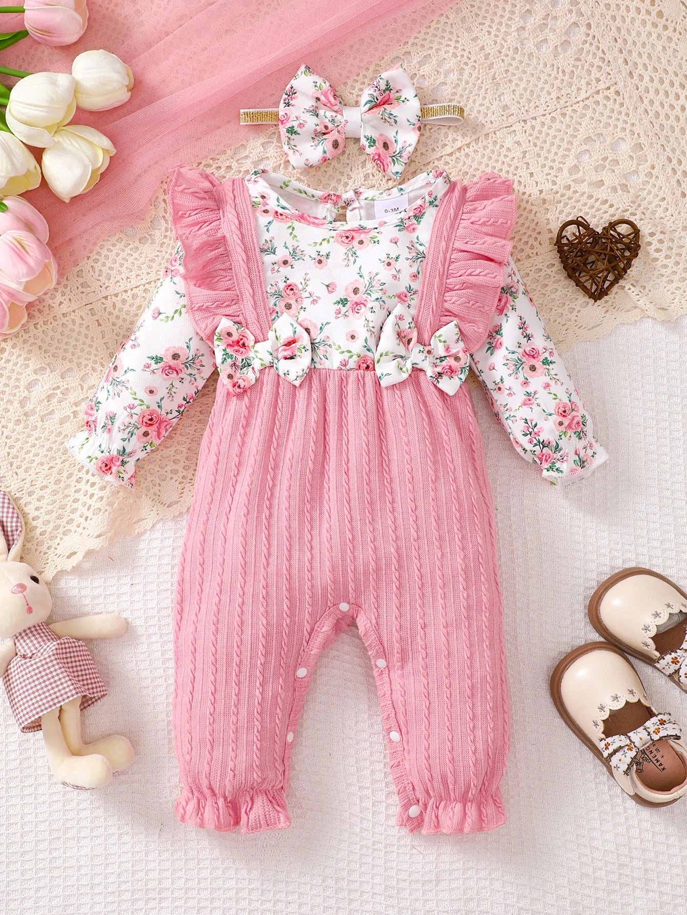 BabyBear Winter Strampler – BabyBear Kuscheltier für die Kleinen