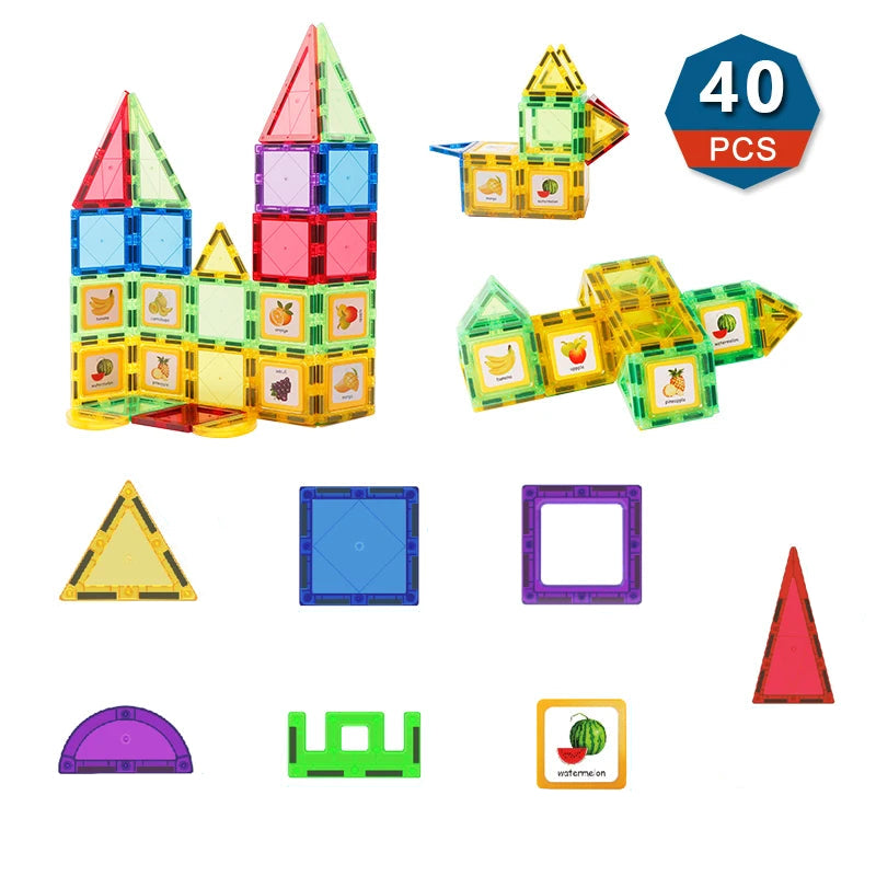 Set de Bloques Magnéticos DIY Montessori