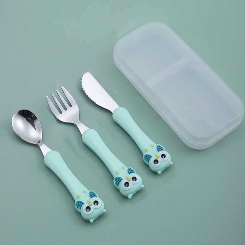 MiniMeal Set – 3-delige roestvrijstalen kinderbestekset