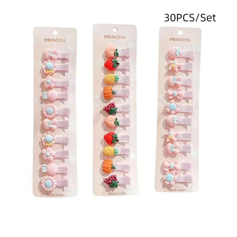 CharmClip 30x Set – Enchanted Bows: 30-Piece Baby Hair Clip Set