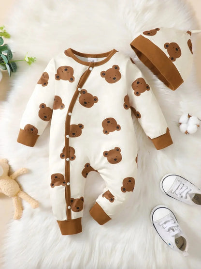 BabyBear Winter Strampler – BabyBear Kuscheltier für die Kleinen