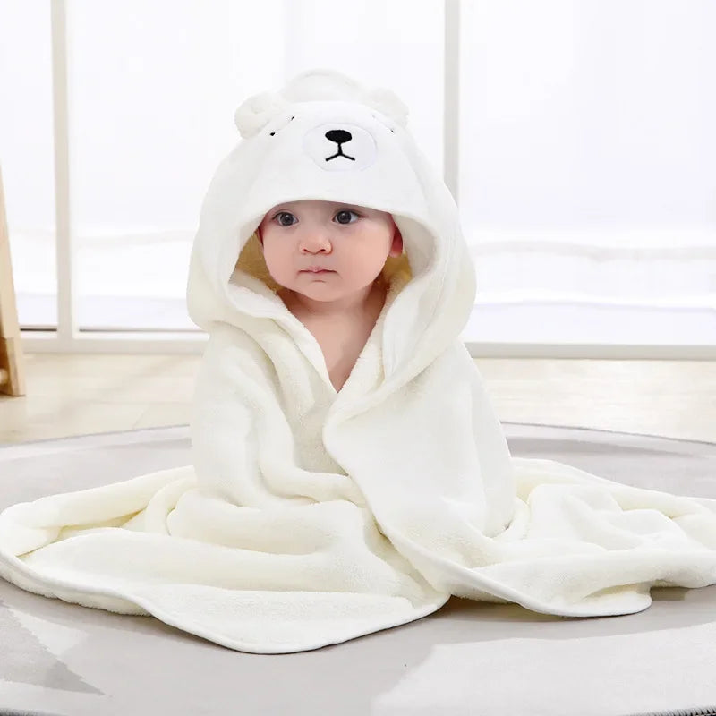 Animal Fun Baby Hooded Bath Towel
