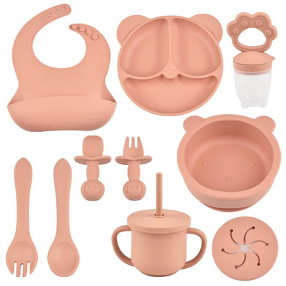 Complete Feeding Set – 9-Piece BPA-Free Silicone Kit