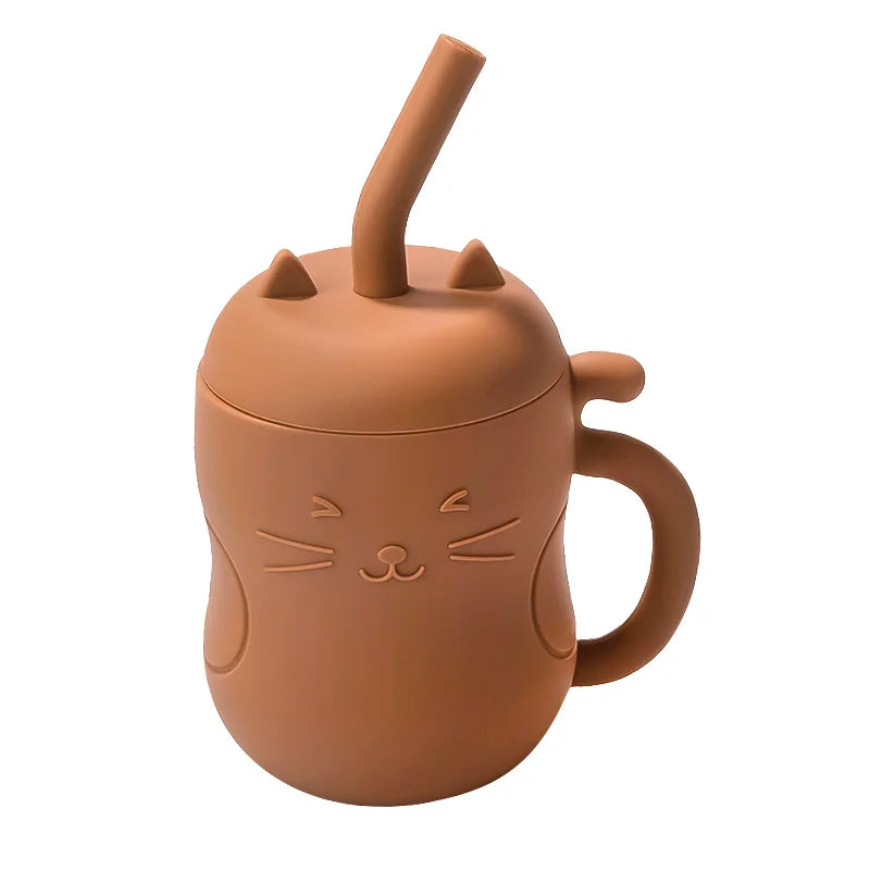 SippiCup – Vaso de silicona antigoteo con pajita y snacks