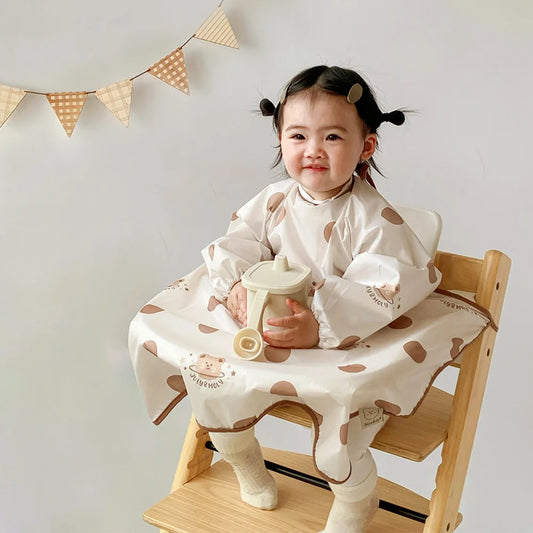 CleanCover – Waterproof Full-Coverage Feeding Bib + Tray