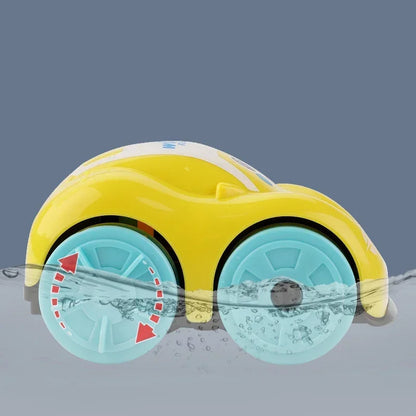 Coche de juguete de baño a cuerda para niños pequeños