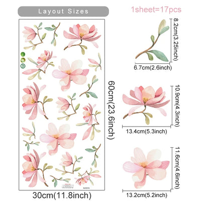 Boho Bienen &amp; Blumen Wandaufkleber fürs Kinderzimmer