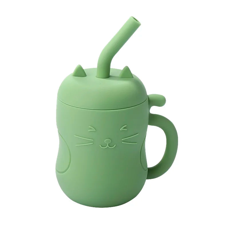 SippiCup – Vaso de silicona antigoteo con pajita y snacks