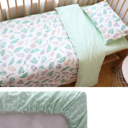 Parure de lit 3 pièces pour lit de bébé – 100 % coton