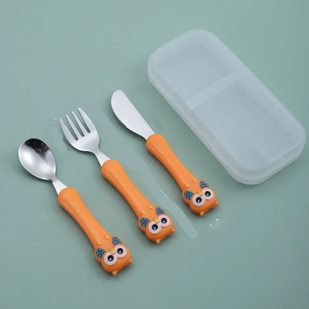 MiniMeal Set – 3-delige roestvrijstalen kinderbestekset