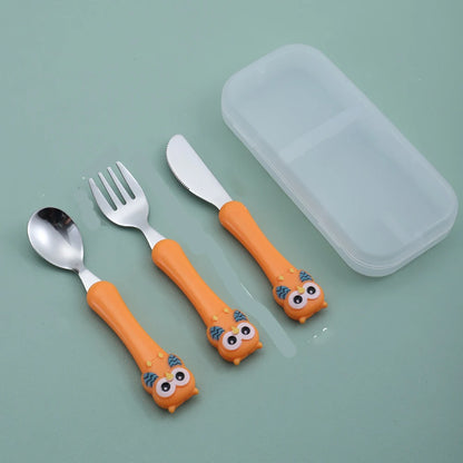 MiniMeal Set – 3-delige roestvrijstalen kinderbestekset