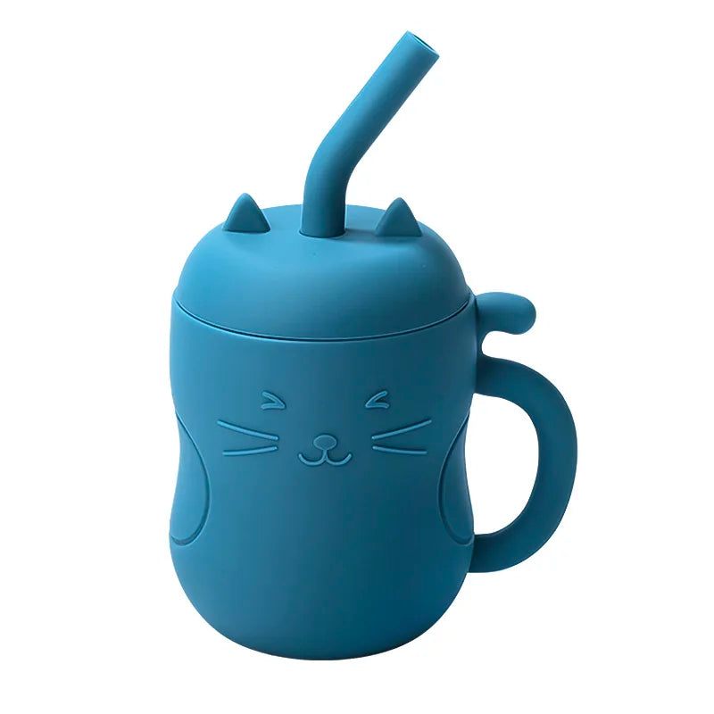 SippiCup – Vaso de silicona antigoteo con pajita y snacks