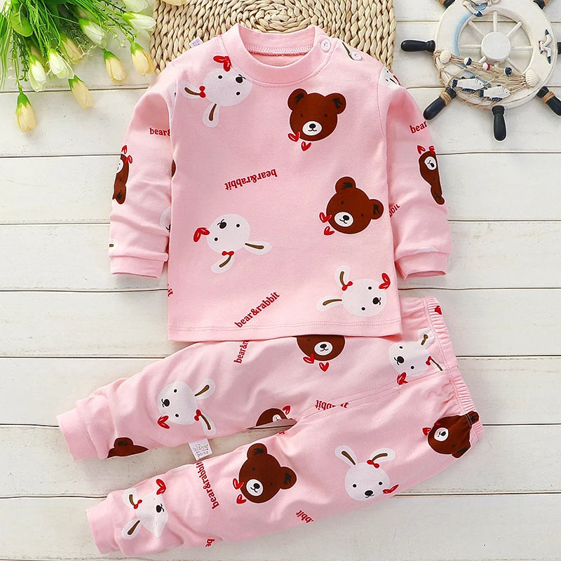 CozyWear – Baumwoll-Pyjama-Set für Kinder für Herbst/Winter