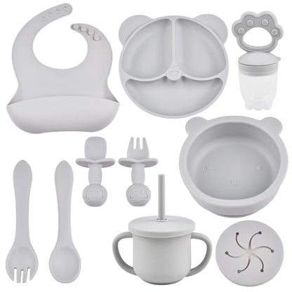 Complete Feeding Set – 9-Piece BPA-Free Silicone Kit