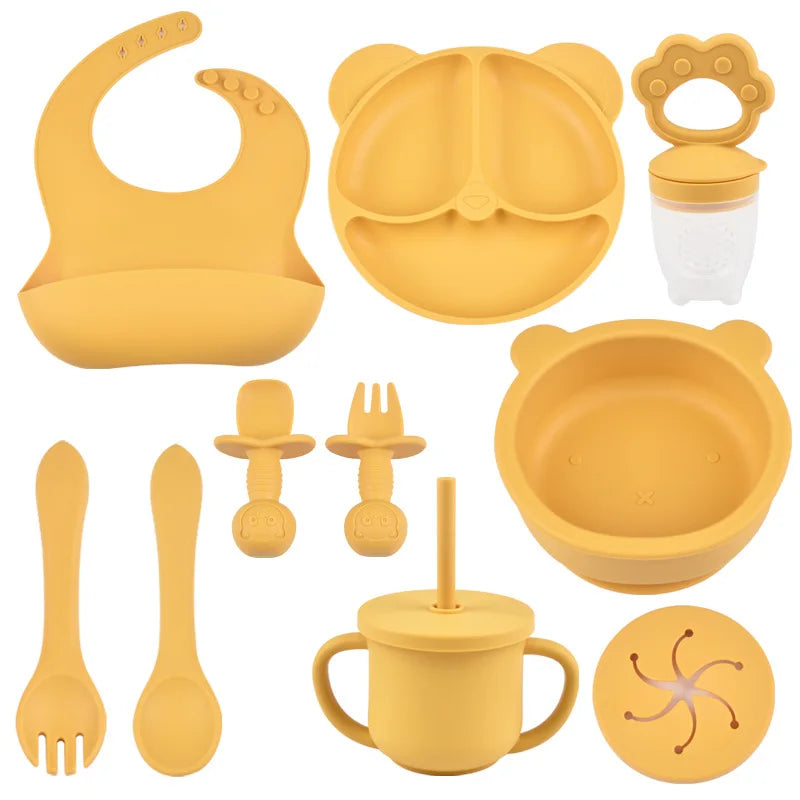 Complete Feeding Set – 9-Piece BPA-Free Silicone Kit