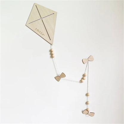 Nordic houten vlieger wandhanger voor de kinderkamer