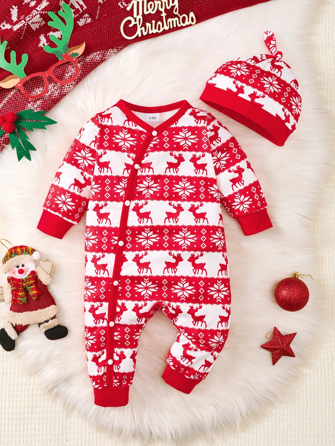 BabyBear Winter Strampler – BabyBear Kuscheltier für die Kleinen